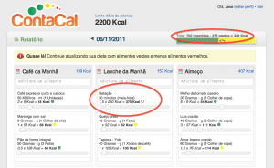 A caloria branca e o resultado