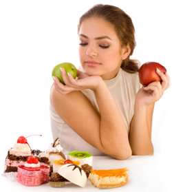 young-woman-looking-at-unhealthy-foods